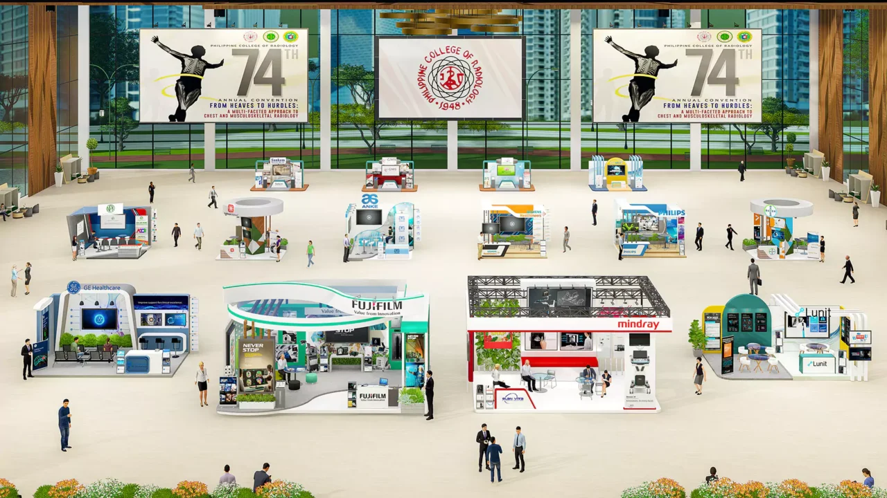 Exhibition area from the Philippine College of Radiology 74th Annual Convention