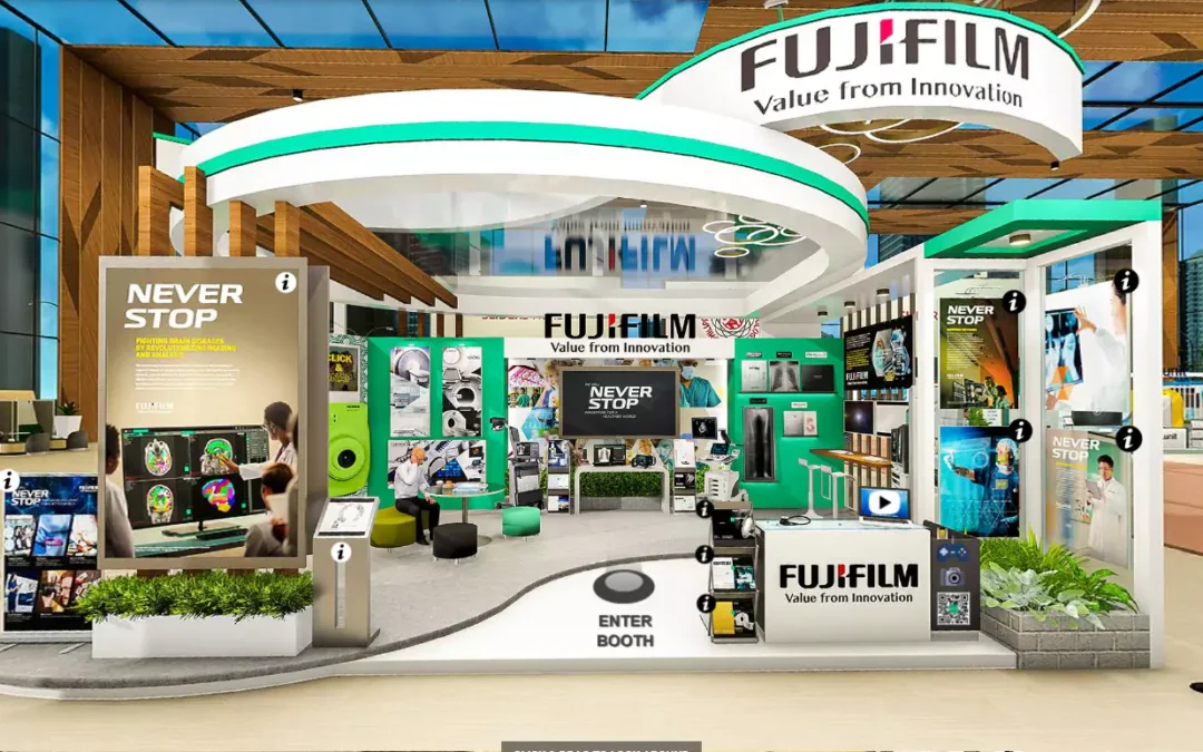 Booth design, Fujifilm exhibit, PCR 74th Annual Convention