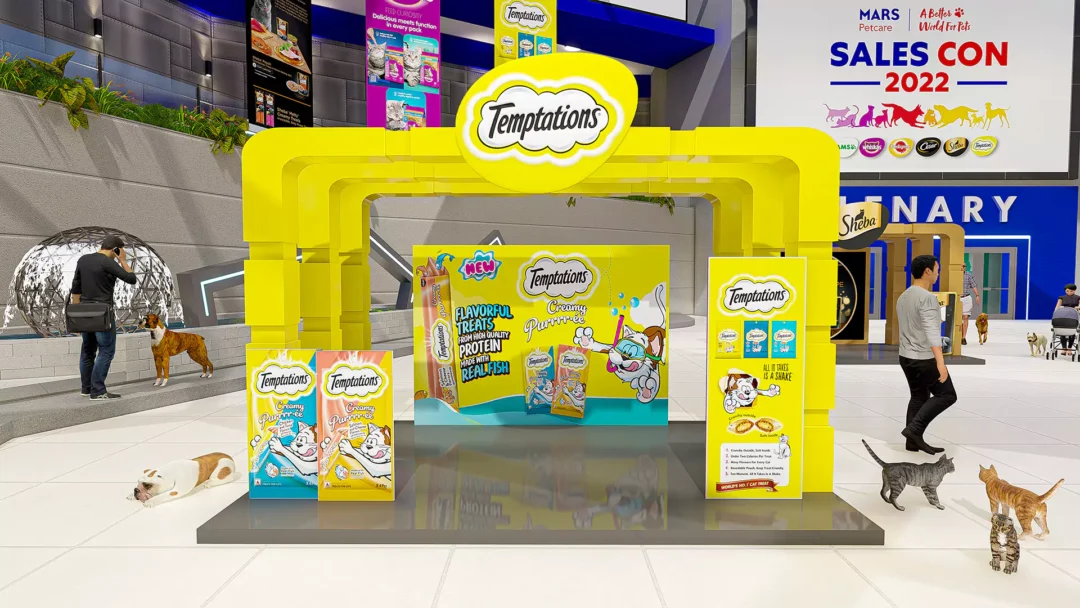 Temptations exhibit, MARS Petcare Sales Con 2022